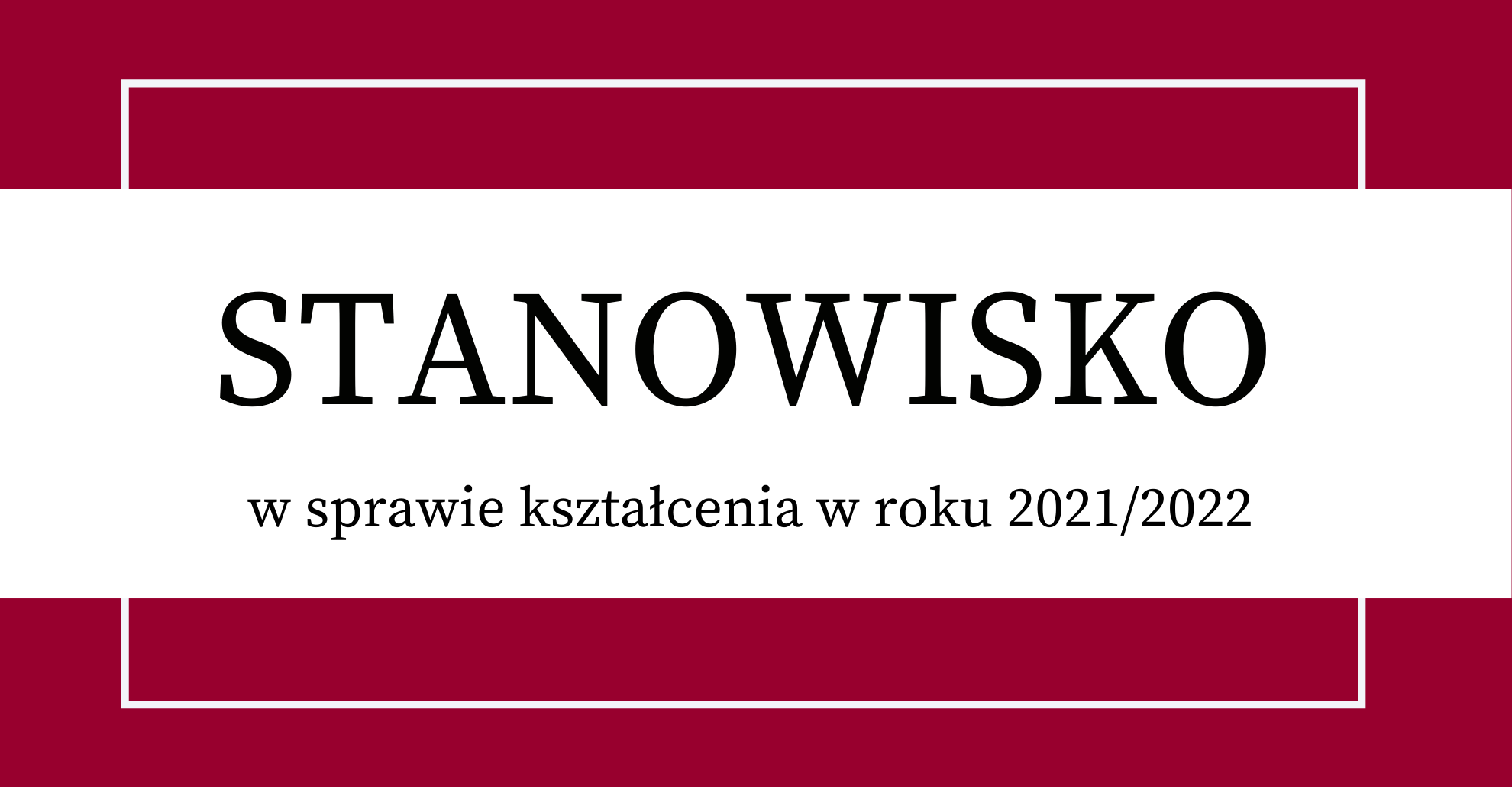 stanowisko w sprawie ksztalcenia banner